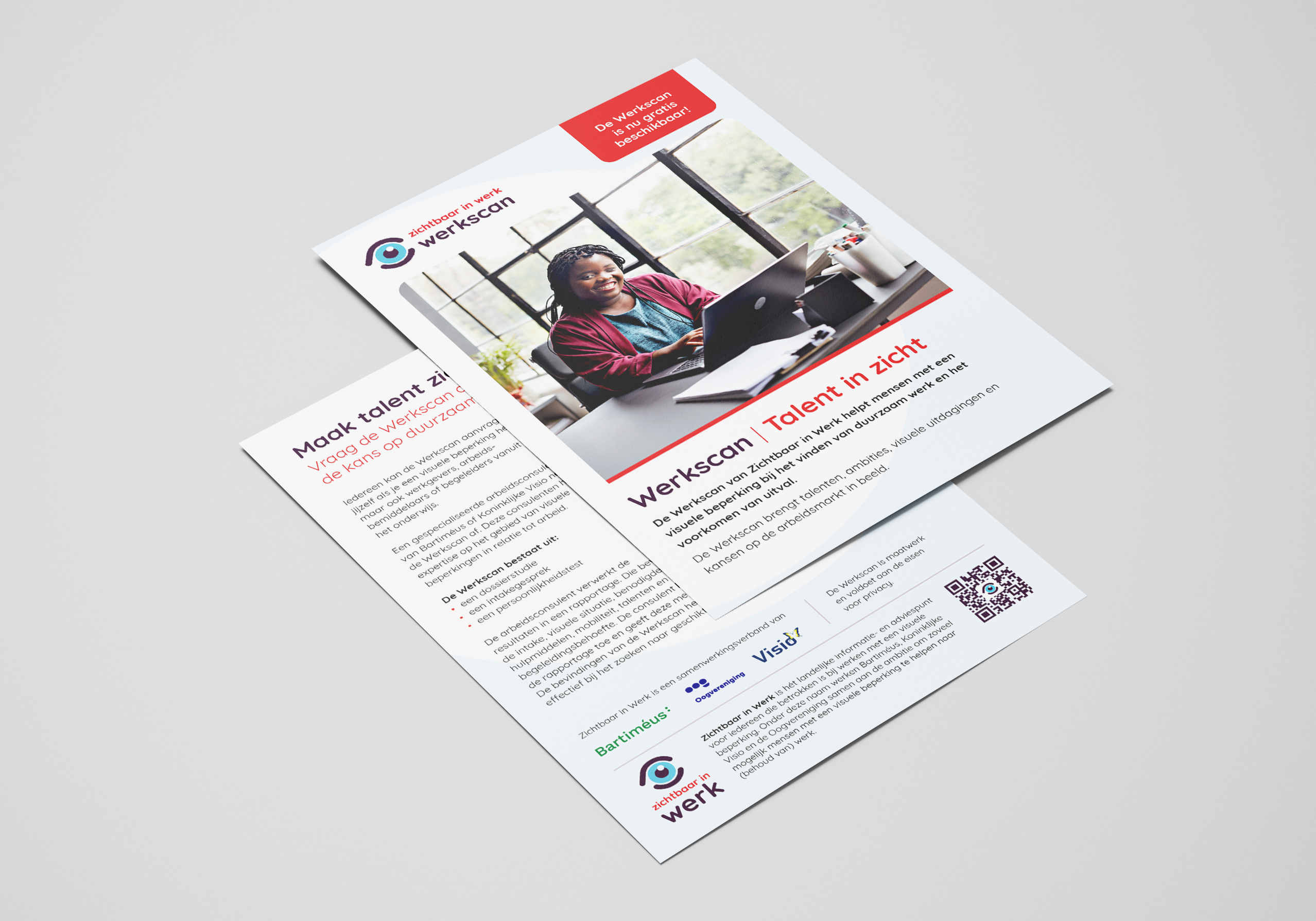 Zichtbaar in werk Flyer werkscan