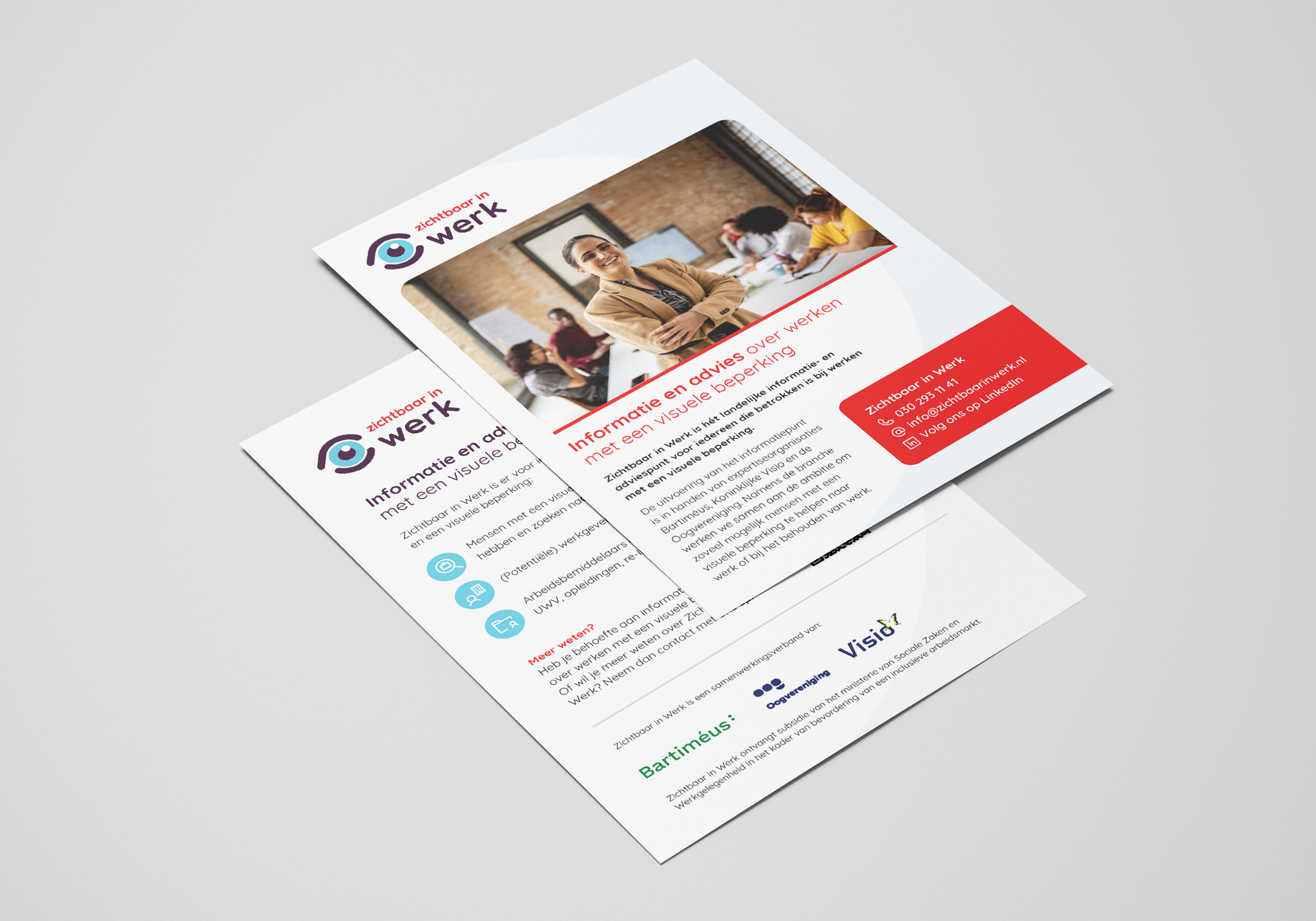 Zichtbaar in werk Flyers